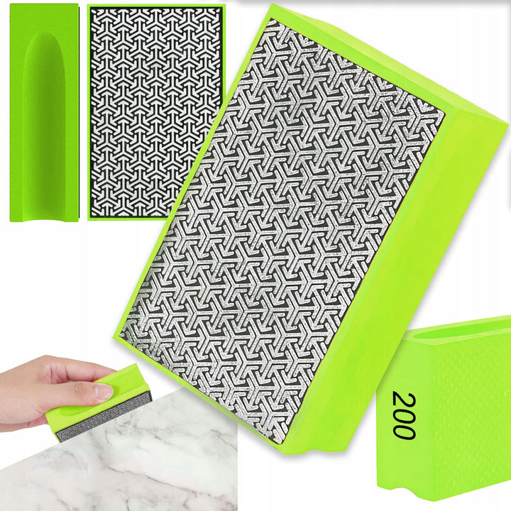 Burete abraziv, Zola, granulatie 200, pentru slefuirea materialelor dure, verde