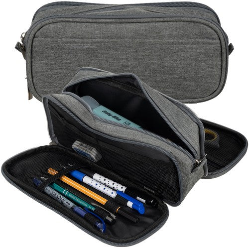 Penar pentru depozitare, Zola®, cu 3 compartimente, 24 x 8.5 x 11 cm, gri