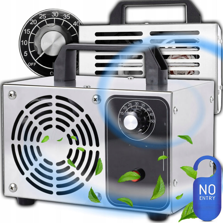 Generator de ozon, Zola, debit de ozon 20.000 mg/h, 100 W, 220-240V, reglarea timpului de lucru 1-60 min, argintiu