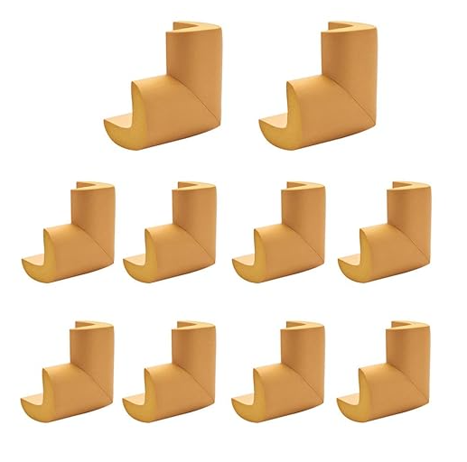 Set 10 protectii din spuma, Zola®, pentru colturi, 6x3.5x2 cm, galbene