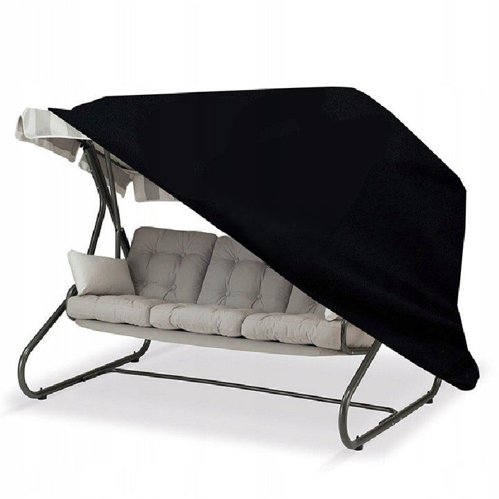 Husa pentru balansoar, Zola, impermeabila, rezistenta la apa si praf, fixare cu snur si curele, poliester, 215 x 150 x 150 cm, negru