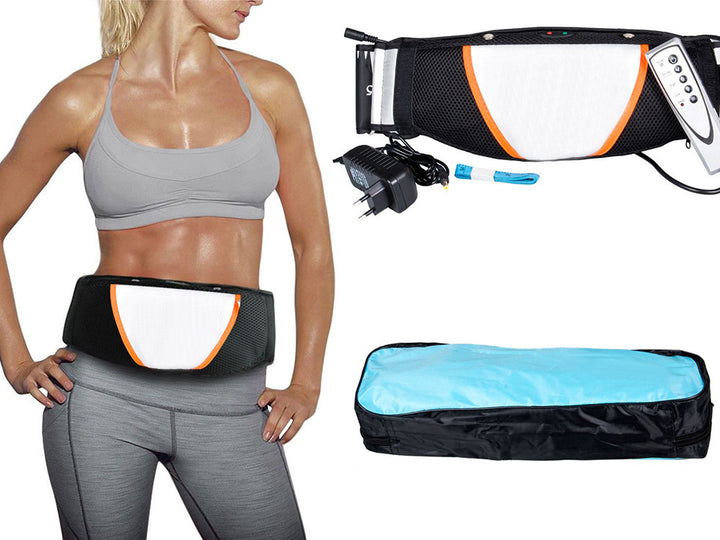 Aparat de masaj pentru slabire si tonifiere, UBX, vibratii, 4 nivele de intensitate, functie de incalzire, 55 W, lungime maxima 140 cm, neagra