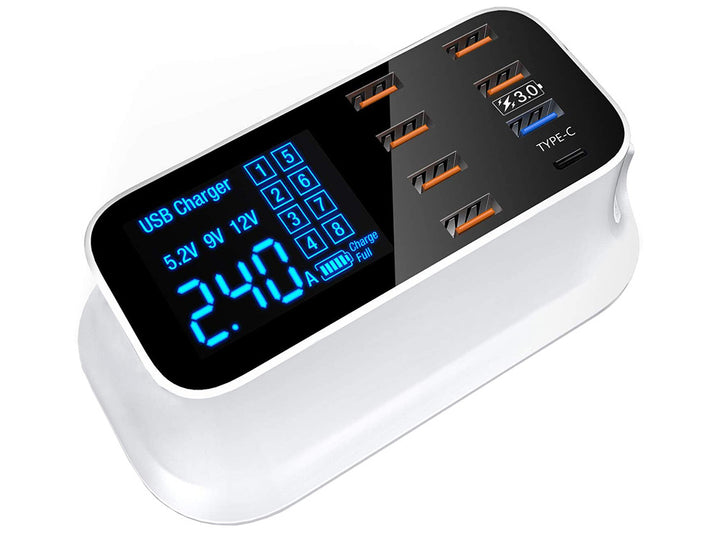 Statie de incarcare rapida, Zola®, pana la 8 dispozitive, 40W, 240V, 14x7.5x5 cm, alba