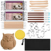 Kit modelaj lut 30 piese, Zola, 1 kg lut auto-intaritor, 27 unelte sculptura, 4 matrite, burete, saculet depozitare