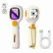 Microscop digital portabil pentru copii, Zola, marire 100-1000x, ecran IPS 2", camera 1 MP, foto-video, 6 LED-uri, USB-C