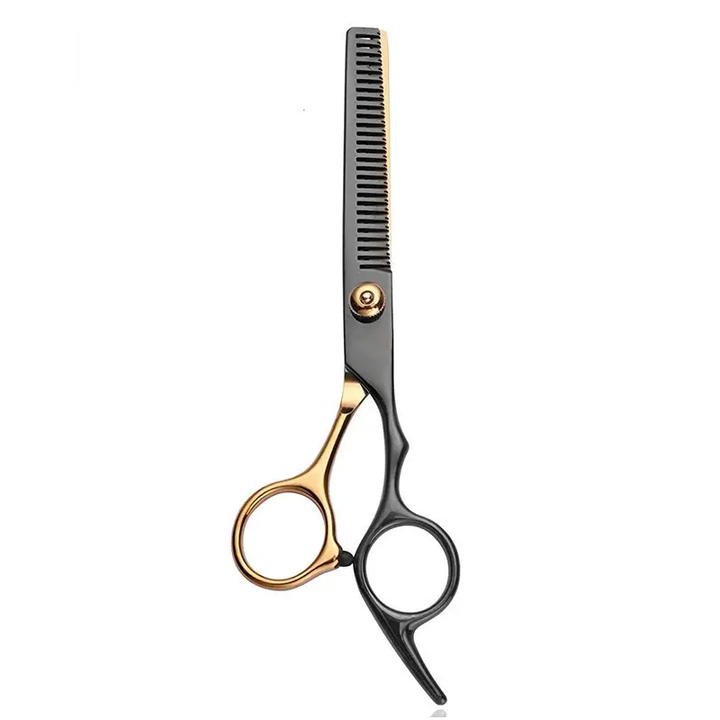 Foarfeca de tuns pentru filat, Zola®, profesionala, 17 cm, negru cu auriu