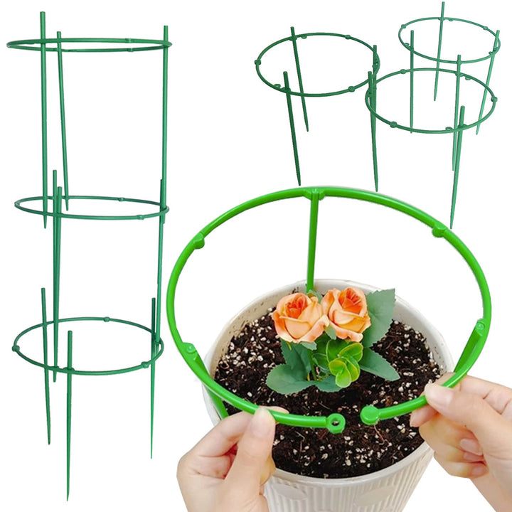Suport pentru plante si flori, Zola®, forma cerculara, diametru 19 cm, verde