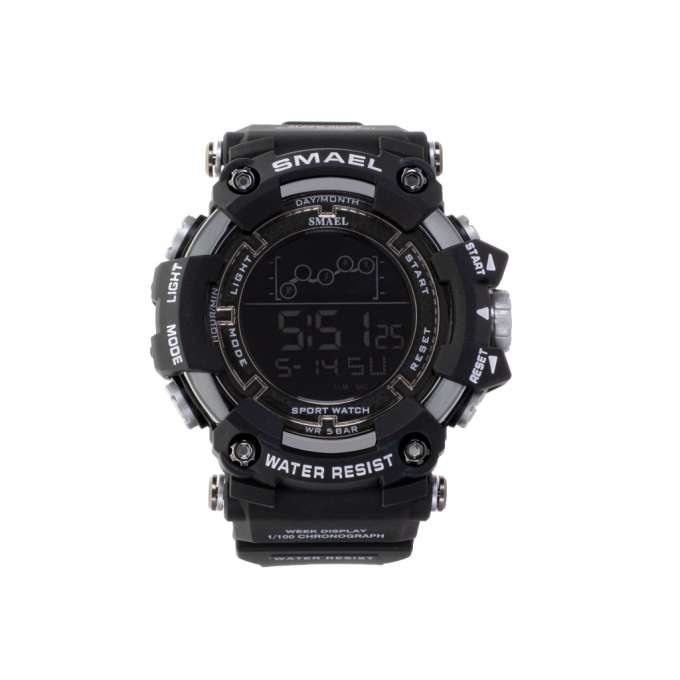 Ceas militar pentru barbati, Zola®, impermeabil, cu LED , negru