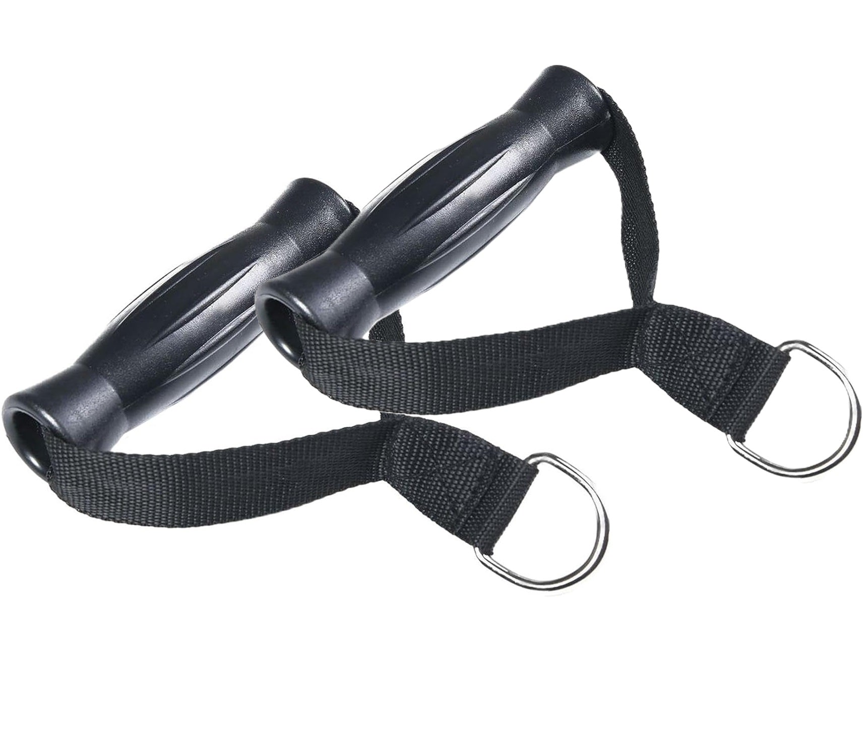 Set 2 manere pentru multi-gimnastica, Zola, fitness, din nylon si ABS, 130x33 mm, negru