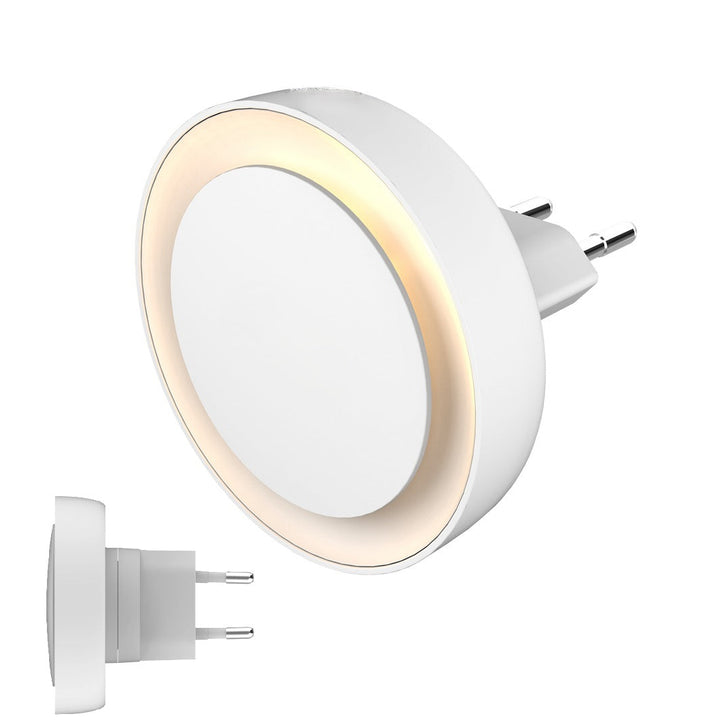 Lampa de veghe, Zola, senzor crepuscul, 0.25 W,  2700K, 2-10 lm, alimentare  220-240V, diametru 61 mm, alba