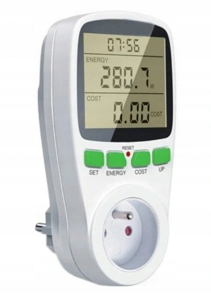 Dispozitiv masurat curent electric, Zola®, consum , amperaj, tensiune, ecran LCD,  230 V / 50 Hz,  maxim 16A