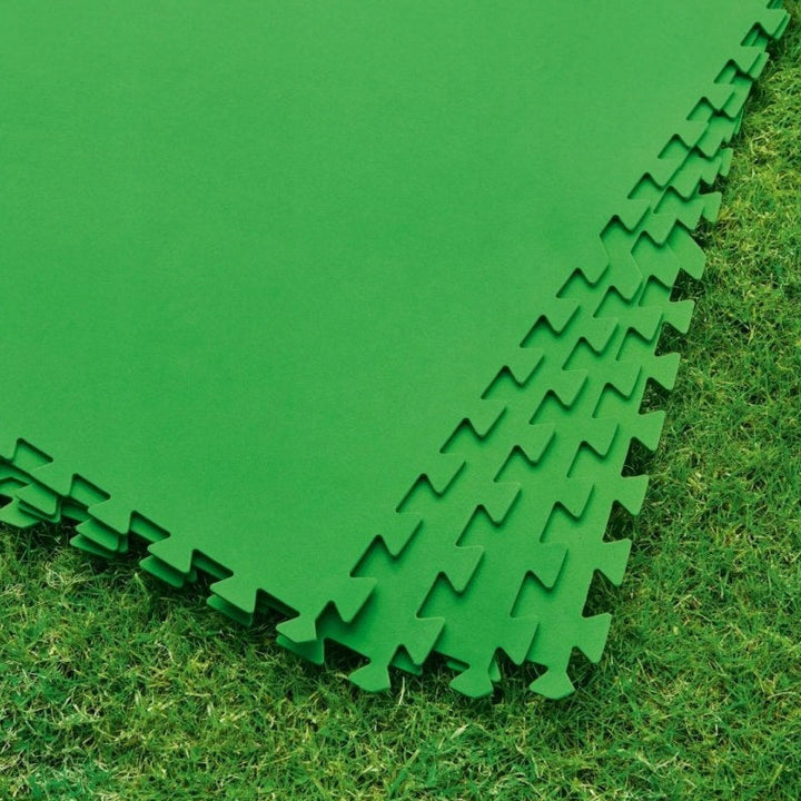 Set suport izolant de piscina, Zola®, din spuma, 9 bucati, usor de ansamblat, 78x78 cm, verde