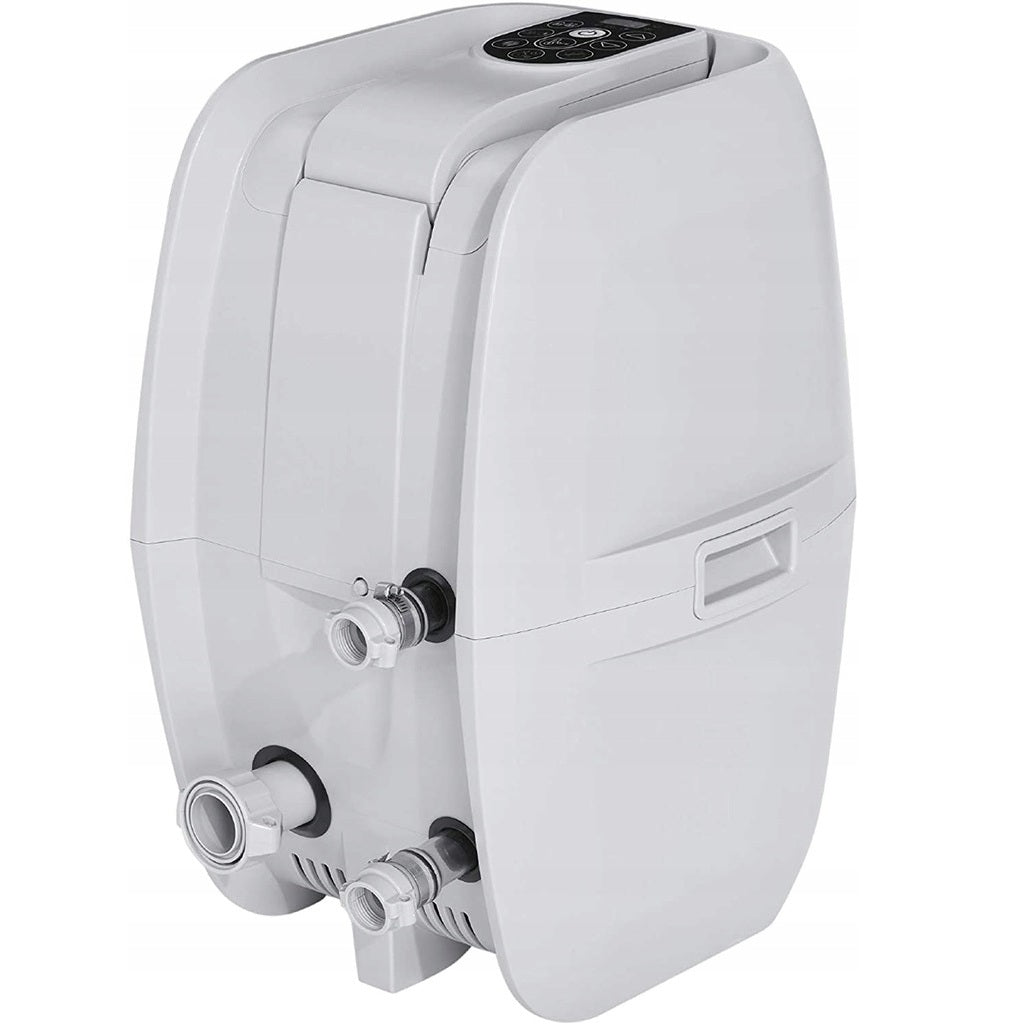 Jacuzzi gonflabil Spa, cu hidromasaj, Bestway 6001C Lay-Z-Spa Miami, sistem de comanda cu display digital, exterior / interior, 4 persoane, albastru inchis, 180 x 66 cm