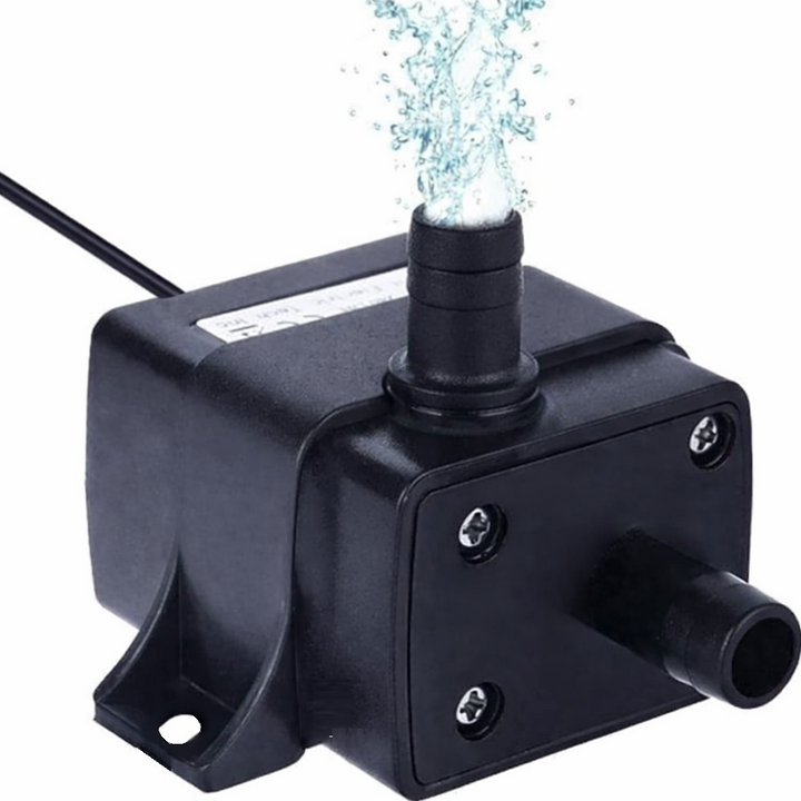 Pompa electrica submersibila apa, Zola, 4.8 W, 240 l/h, pentru acvariu, fantana sau iaz, neagra