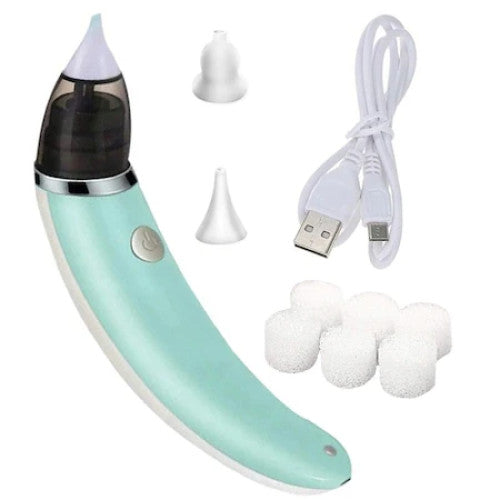 Aspirator nazal bebelusi Tiessa®, electric, 5 viteze, 2 capete diferite si 6 filtre, putere 3500 mmHg