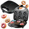 Aparat pentru preparat gogosi, Zola, 750W, 6 forme, antiaderent, indicator luminos, picioare antiderapante, 22 x 23 x 5 cm, negru