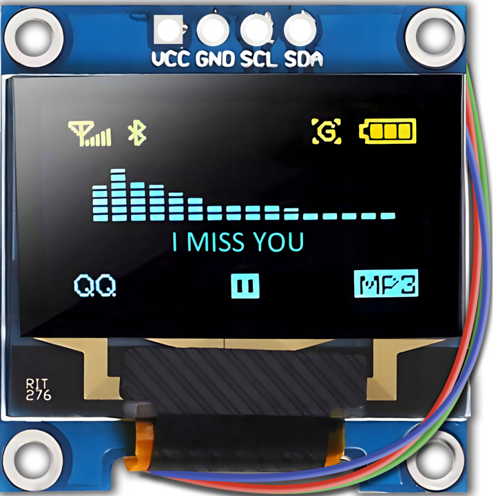 Ecran OLED 0.96 inch, Zola, SSD1306, 128x64, interfata I2C/IIC, alimentare 3-5V