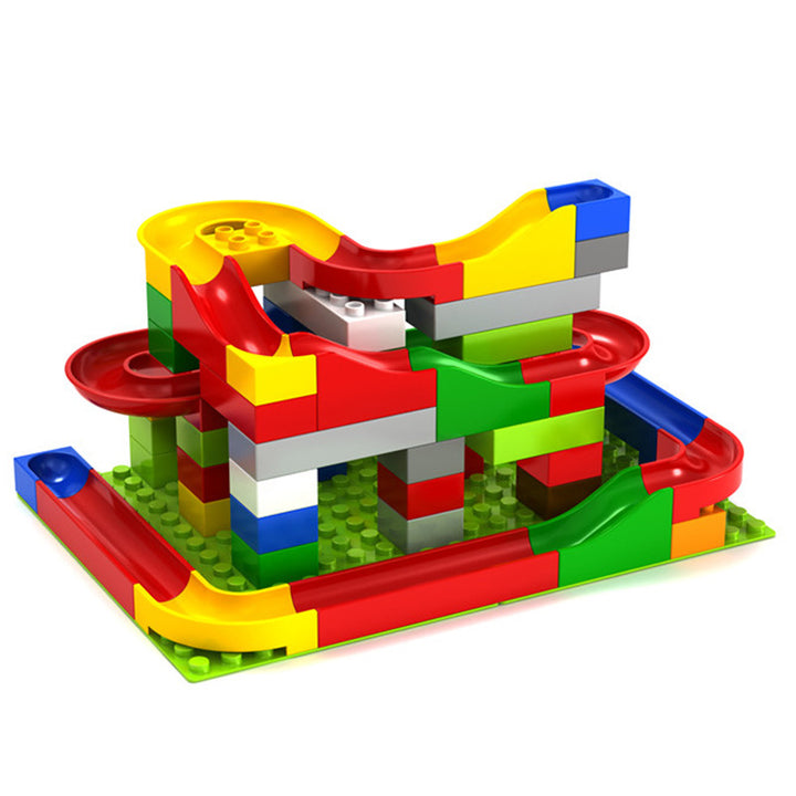 Blocuri de constructie, Zola®, labirint marble run, 73 elemente, multicolor