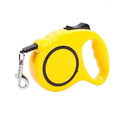 Lesa mecanica pentru caini, Zola®, greutate maxima 15 kg, 5m, galbena