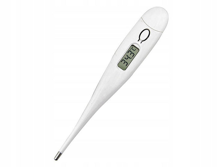 Termometru digital LCD pentru copii, Zola®, interval temperatura 32-42 grade Celsius, 14x2.2x1.2 cm ,alb