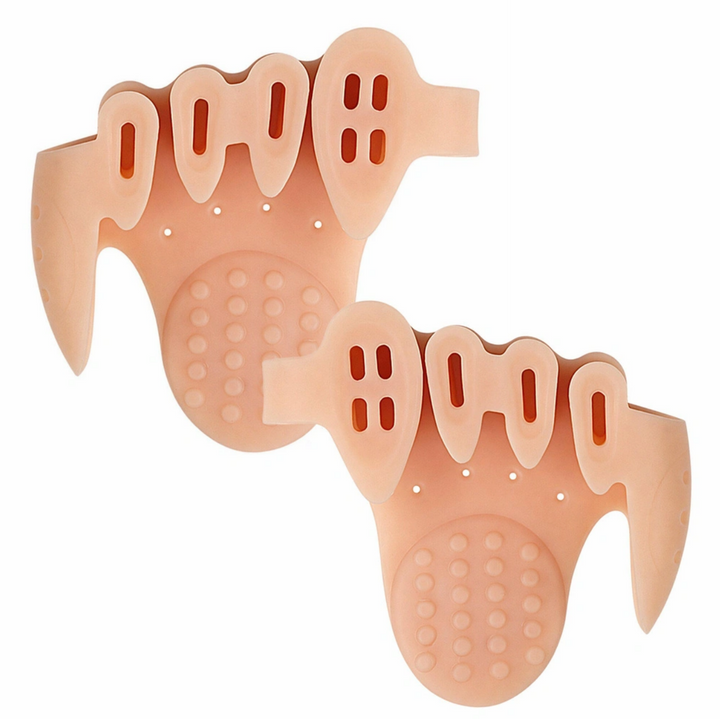 Set 2 corectoare pentru monturi si alinierea degetelor, Zola, din gel, marime universala, bej