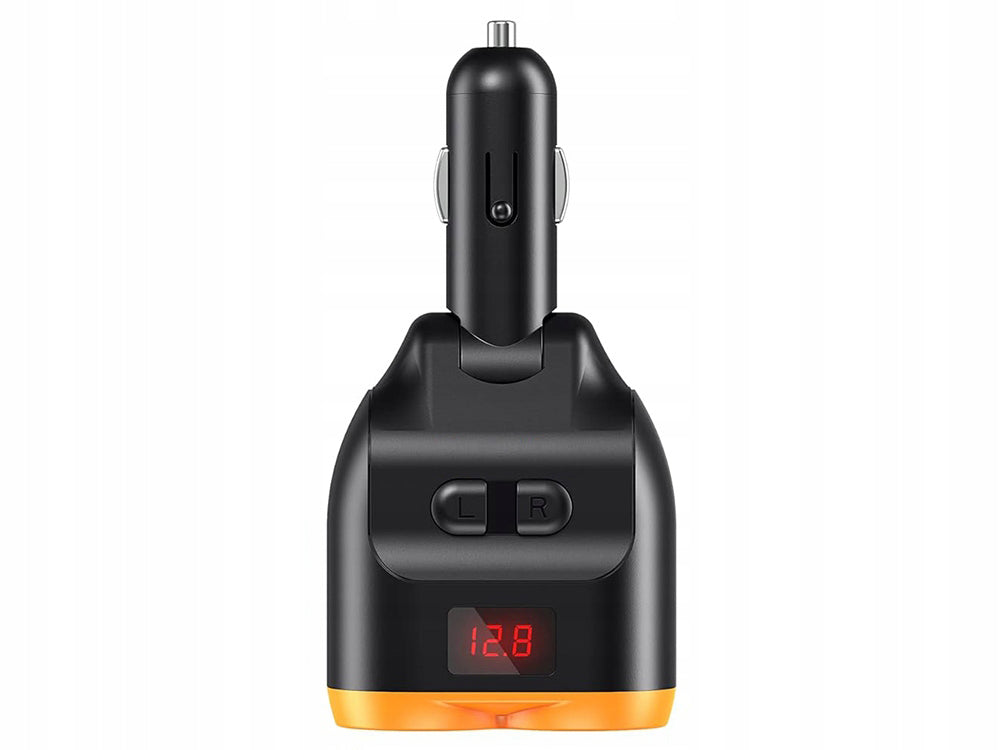 Adaptor bricheta USB, Zola®, 3 porturi USB, 2 prize pentru bricheta, 12-24V, 100W, 12x6x4.5 cm,  negru/portocaliu