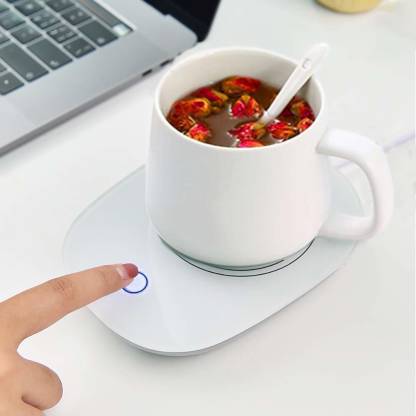 Incalzitor electric smart pentru cana cafea, ceai si alte bauturi,  Zola®, 16.5 x 12 x 2 cm, alb