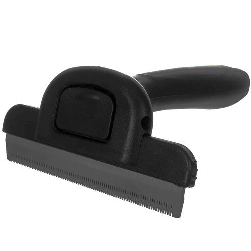 Perie pentru toaletare caine si pisici, Zola, elimina parul mort, perie din otel inoxidabil, pieptan detasabil, 10.5 x 5 x 13 cm