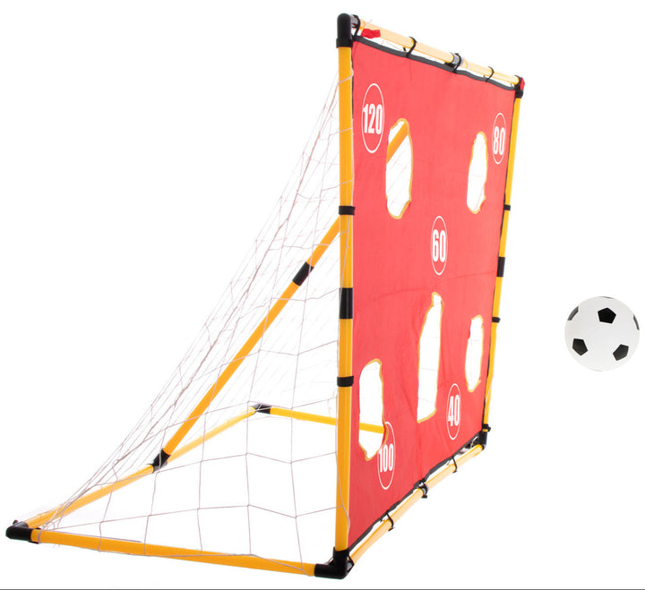 Set poarta fotbal, Zola®, covoras de antrenament pentru goluri cu minge, 156x70x107 cm