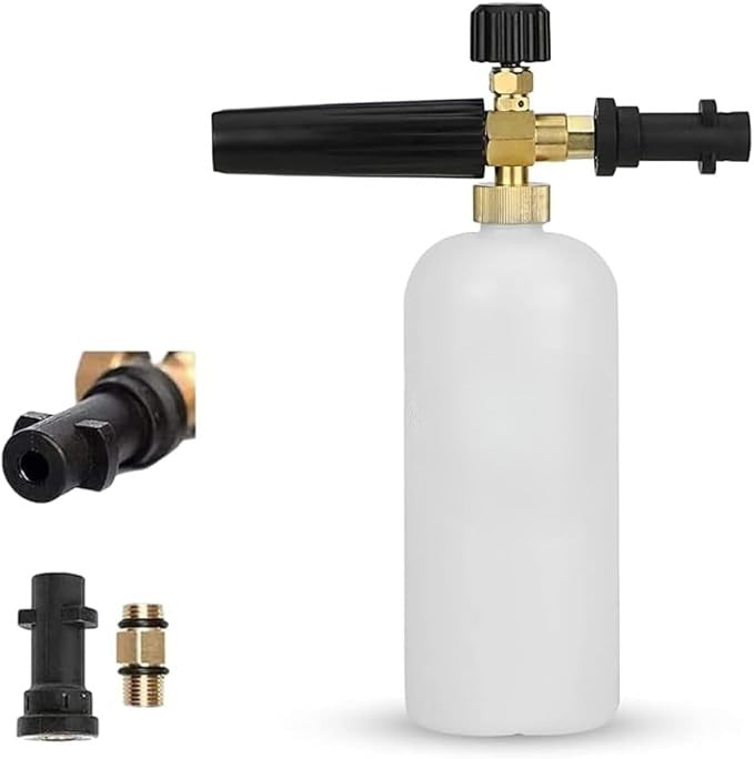 Lance spumare pentru aparate de spalat cu presiune, Zola, compatibila Karcher K2–K7,  reglaj volum si raza actiune, 180 bar, plastic PP, aluminiu