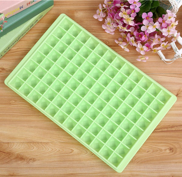 Forma pentru gheata, UBX®, din plastic, 96 cuburi, 30.5x20x2 cm, verde