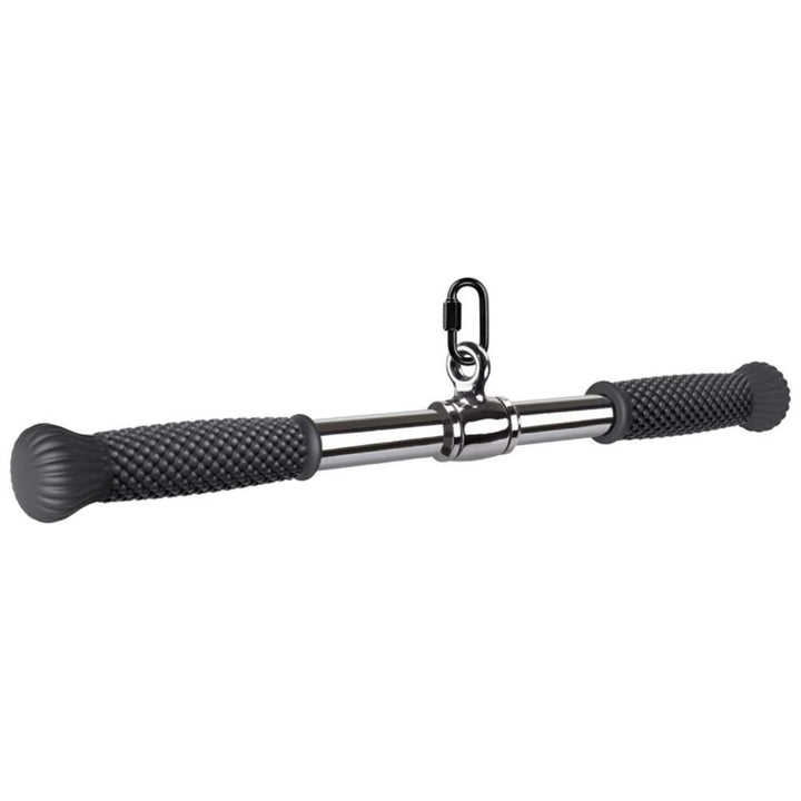 Bara de tractiune, Zola, pentru antrenamentul spatelui, umerilor, bicepsilor, tricepsului si a altor muschi superiori ai corpului, din otel, maner anti-alunecare, lungime 44 cm, negru