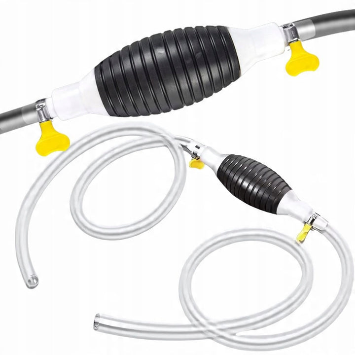 Pompa manuala pentru transfer lichide, Zola, diametru conector 15 mm, lungime tub 2 m, universala, neagra