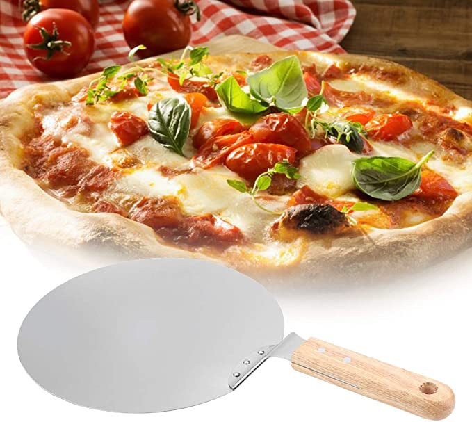 Spatula pentru pizza si aluat, Zola®, din otel inoxidabil, rotunda,  25.5 cm