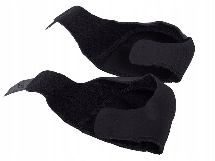 Set 2 protectii pentru calcai,  Zola®, negre, din neopren, flexibil si universal, amelioreaza durerea, 9x9 cm