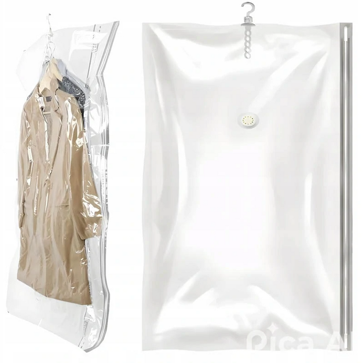Sac pentru vidat cu umeras, Zola, prindere pana la 4 articole, valva dubla,  67x110 cm