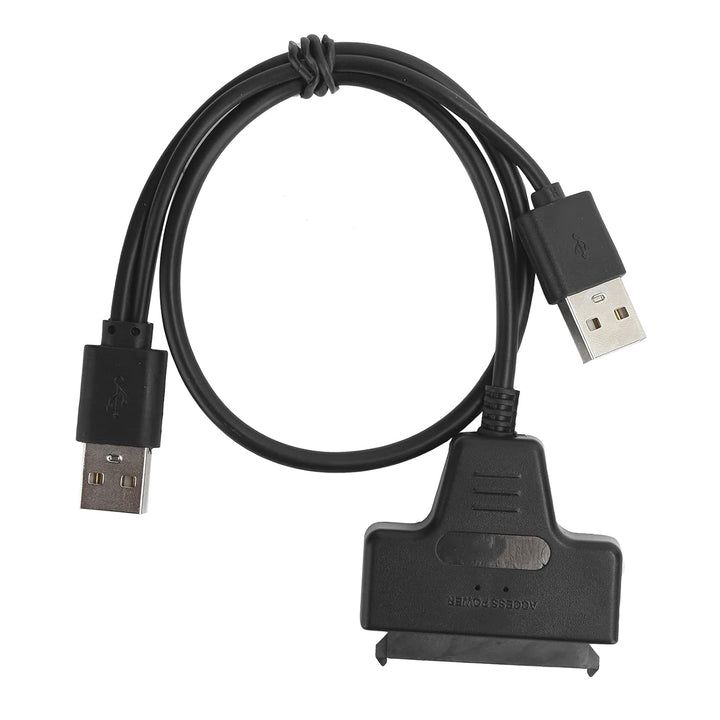 Cablu adaptor dublu SATA 2.5 la USB 2.0, Zola®, lungimea cablului 43 cm, negru