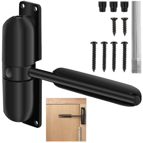 Amortizor usa ajustabil, Zola, montare stanga/dreapta, suporta pana la 60 kg, brat 12 cm, aliaj de zinc, 11.5 x 3.3 x 2.5 cm, negru