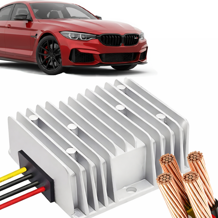 Convertor tensiune DC-DC auto, Zola, 120W, 10A, intrare 18-36V, iesire 12V, carcasa aluminiu, IP68