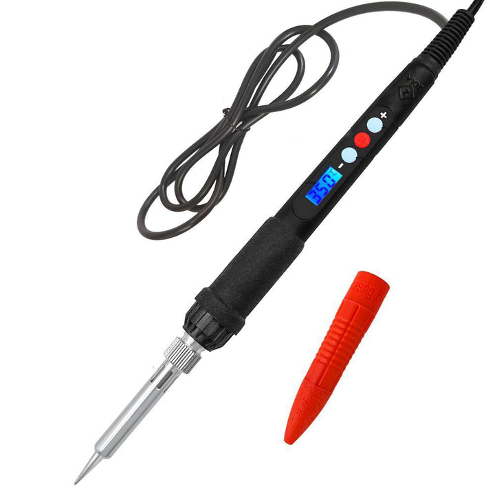 Pistol de lipit cu precizie, Zola®, temperatura reglabila, 60W, timp incalzire 20s, negru/rosu