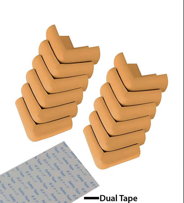 Set 10 protectii din spuma, Zola®, pentru colturi, 6x3.5x2 cm, galbene