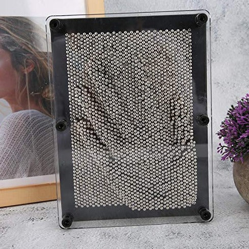 Tablou decorativ Pin Artboard 3D, Zola®, argintiu, 21x16 cm