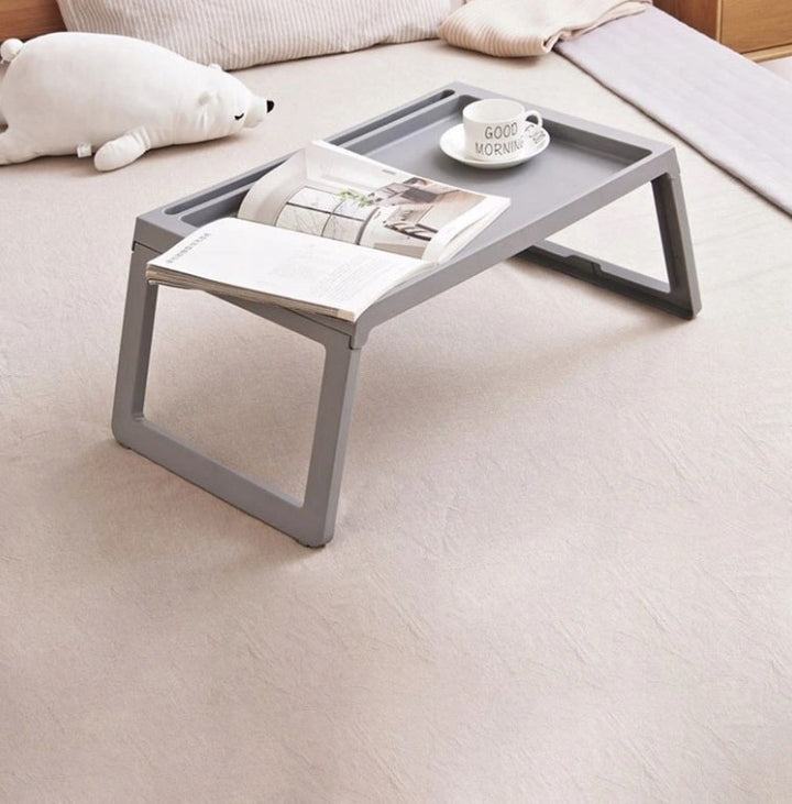 Masuta pliabila pentru laptop, Zola®, plastic, 55x36x27 cm, gri