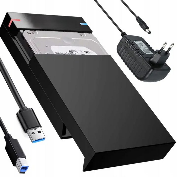Carcasa Rack Extern, Zola, interfata acceptata SATA 3.5/2.5, USB 3.0, din plastic, 182x116x32 mm, neagra