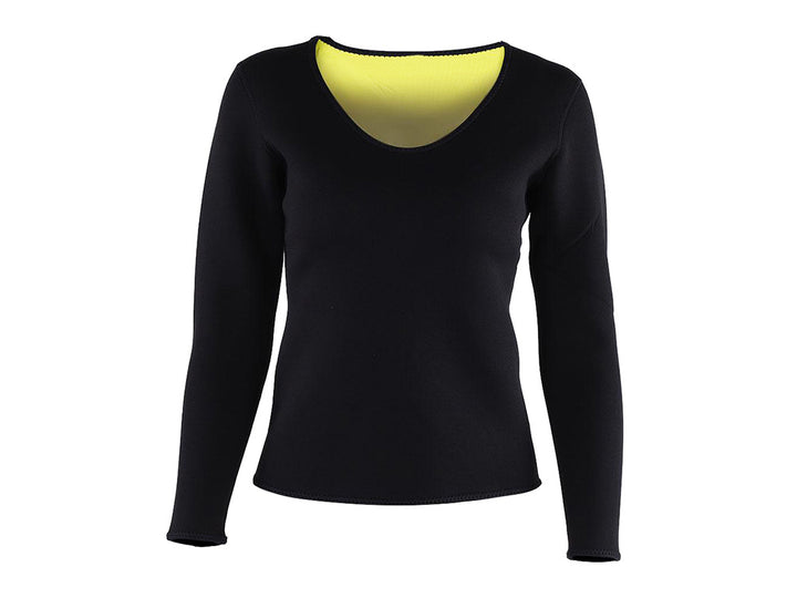 Bluza fitness pentru femei, Zola®, din neopren, cu maneci lungi, neagra, marimea M