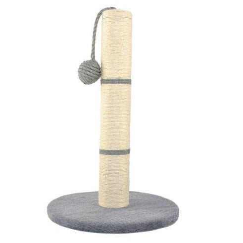 Suport ascutit gheare si jucarie pentru pisici, Zola®, stalp cu sfoara si ghem , 45 cm