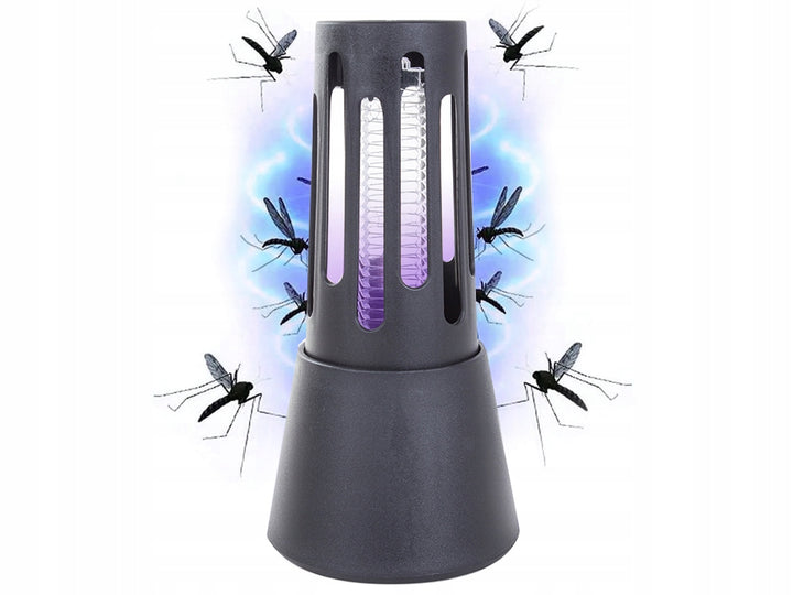 Lampa UV impotriva insectelor, Zola, USB, 5W,  plastic, recipient detasabil pentru insecte, 19x10 cm, negru
