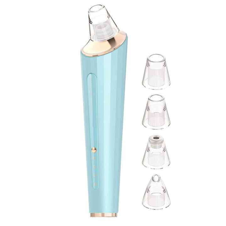 Aspirator pentru puncte negre, Zola®, 4 duze de aspiratie diferite, 3 trepte de viteza, albastru