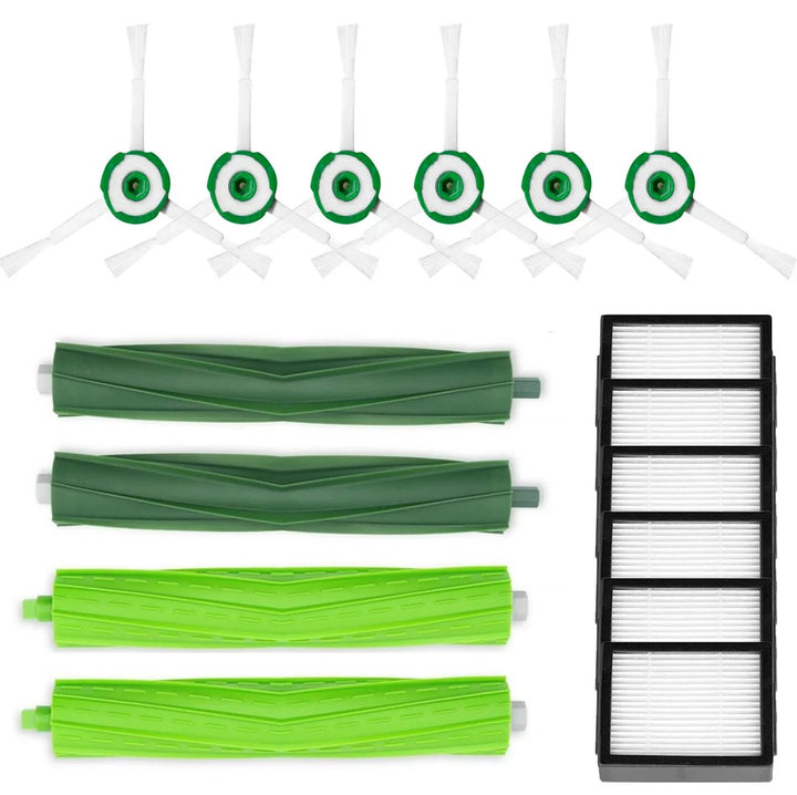 Set accesorii pentru aspirator Roomba, Zola®, 16 accesorii, model e4/e5/e5152/ e5154/ e5158/ e6/ e6198/ e7/ i3 /i3+ /i4 / i4+/i5 /i5+ /i6 / i7 (i7150)/ i7+ / i7 Plus / i8 / j7