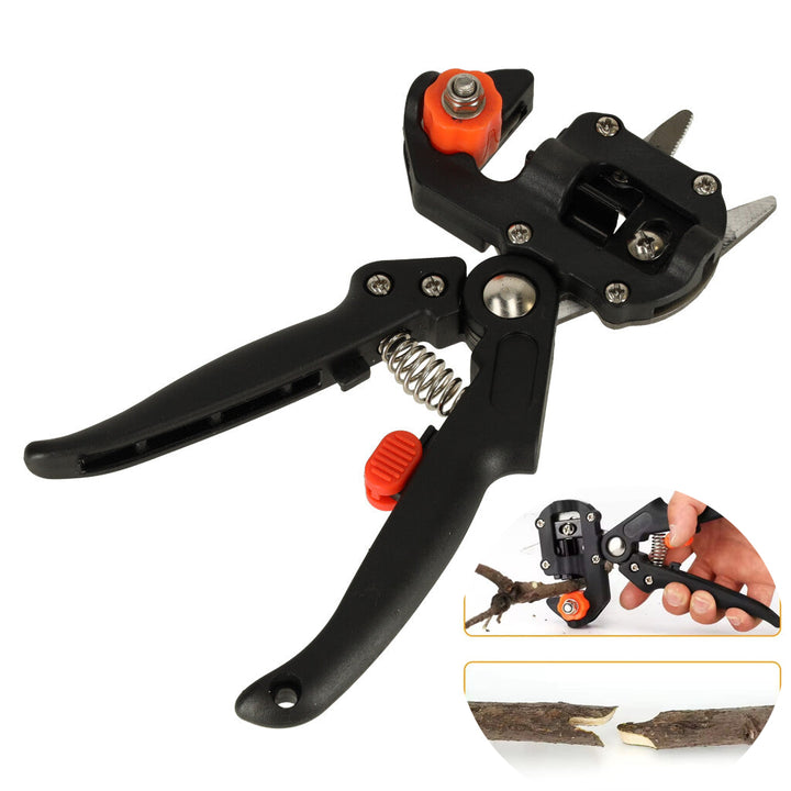 Foarfeca pentru taiat/ altioit pomii si via, Zola®, 3 matrite interschimbabile, maner ergonomic, 20x10x4 cm, neagra